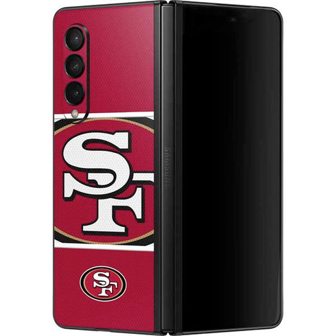 NFL San Francisco 49ers Zone Block Galaxy Z Fold3 5G Skin